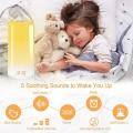 Wake Up Light Sunrise Simulation Alarm Clock for Kids Heavy Sleepers