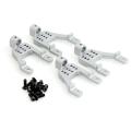 4 Pcs Metal Front & Rear Shock Tower Mounts for Mn G500 Mn86,silver