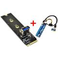 Large 4pin Graphics Extension Cable Adapter Card Set for Btc Mining