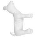 2x Leather Dog Mannequins Standing Position Toys White M