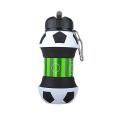 550ml Sports Silicone Water Bottle for Adult Children(football)