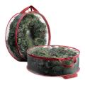 2pack Christmas Wreath Storage Container 24inch(red)