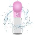 Portable Dog Water Bottle, Large Capacity Leak-proof Dog Travel Pink