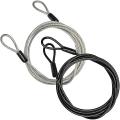 Travel Security Cable Lock,braided Steel Coated Safety Cable