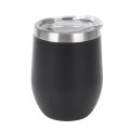 Double-wall Stainless Yerba Mate Tea Set Tea Cup with Lid,black