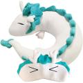 Cute White Dragon Neck Pillow, Japanese Animation with Sleep Goggles
