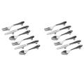 6pc Knife Spoon Fork Kitchen Cabinet Closet Drawer Pull Handles Knobs