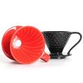 Coffee Filter Cup V60 Drip Filter Filter Ceramic Filter Cup,red A