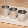 3pcs Stainless Steel Cups, 300ml, for Kids and Adults (silver)