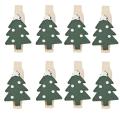 100pcs Mini Cartoon Patch Wooden Clip Christmas Series Wooden Clip 4