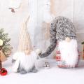 Knitted Long Hat Christmas Dwarf Gnome Doll Ornaments Cute Dwarf (b)