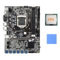 B75 Eth Mining Motherboard with Cpu+thermal Pad Usb Miner Motherboard