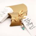 50pcs Creative Candy Box Wedding Gift Angel Wings Keychain Present