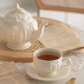French Afternoon Teapot Elegant Cup and Saucer Black Tea Set,1 Pcs