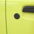2pcs Car Door Key Jack Trim Cover Protect Decoration Carbon Fiber