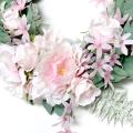 Spring Wreath Artificial Peony Wreath for All Seasons Round Wreath