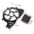 Moto Front Sprocket Left Side Chain Guard Cover Protection Dark Grey