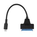 Type C Usb 3.1 to Sata Hard Drive Adapter Cable for 2.5 Inch 20cm