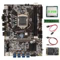 B75 Mining Motherboard+i3 2120 Cpu+ddr3 4gb 1600mhz Ram+sata Cable