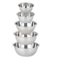 Stainless Steel Mixing Bowls (set Of 5) for Salad Cooking Baking