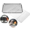 Double-layer Stainless Steel Baking Tray Grill for Food Tray