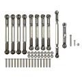 For Mn D90 D91 D96 1/12 Rc Metal Pull Rod Steering Link Rod Set,ti