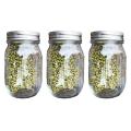 Sprouting Jar with Screen Lid Wide Mouth Quart Mason Sprouter