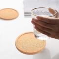 Cork Coasters with Lip for Drinks Absorbent Thick Rustic Saucer