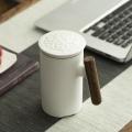 Ceramic Mug Office Tea Cup with Cover Filter Liner Ceramic Mug -a