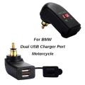 Motorcycle Dual Usb Charger For-bmw F800gs F650gs F700gs R1200gs Blue