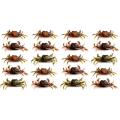 10 Pcs Crab Bait, 3d Simulation Crab Soft Bait with Pointed Hook