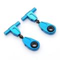 2pcs Metal Front Upper Suspension Arms Swing Arm for Tamiya,blue
