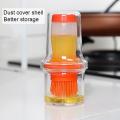 2 Pack Oil Bottle with Silicone Brush,for Kitchen Cooking Brush