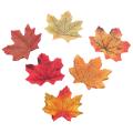 100 Autumn/maple Silk Leaves Multi Coloured/wedding/decoration