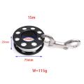 15m Scuba Diving Spool Finger Reel with Double Ended Hook