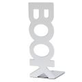 1 Pair Bookends for Library School Book Holder Book Letter White