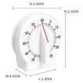 Kitchen Timer, 60 Minutes Mechanical Timer Clock (white)