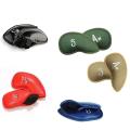 12 Pcs Pu Leather Golf Iron Head Cover Fit All Brands Clubs,yellow