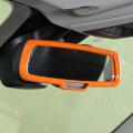 Car Inner Rear View Mirror Cover Abs for Dodge Challenger (orange)