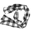 2pcs Polyester Blend Handmade Black and White Plaid for Family Dinner