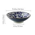 Underglaze Ceramic Bowl Home Large Noodle Bowl Soup Bowl Vine-style