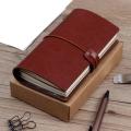 A6 Portable Notebook Notepad Stationery Gift Travel Diary Wine Red