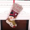 Christmas Stockings Santa Claus Snowman and Elk for Xmas Holiday , B