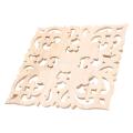 Wooden Decal European-style Applique Real Wood Carving 20x20x2cm