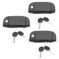 3x for Transporter T4 1990-2003 Outer Rear Tailgate Wing Door Handle