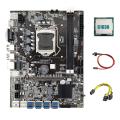 B75 Eth Mining Motherboard 8xpcie to Usb+g1630 Cpu+6pin to Dual 8pin