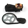 T8f 54-14t Motorcycle Clutch Gearbox with Chain for 47cc Pocket Bike