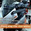 Motorcycle Rearview Mirrors Wind Wing Side Mirrors