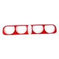 Car Headlight Cover Trim for Dodge Challenger 2009-2014 , Abs Red