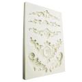 Baroque Style Silicone Mold, Relief Flower Lace Mould Filigree Mold